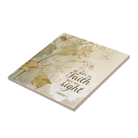 2コリント5:7わたしたちは信仰の聖句によって歩む タイル (側面)