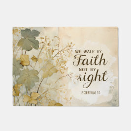 2コリント5:7わたしたちは信仰の聖句によって歩む ドアマット