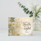 2コリント5:7わたしたちは信仰の聖句によって歩む ポストカード (スタンド正面)