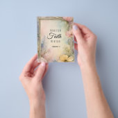 2コリント5:7キリスト教聖書聖句アート チラシ (手)