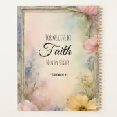 2コリント5:7キリスト教聖書聖句アート プランナー手帳 (裏面)