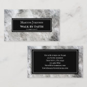 2コリント5:7信仰によって歩く聖書の聖句 名刺 (正面/裏面)