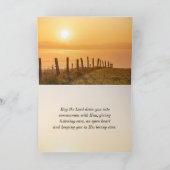 2コリント5:7信仰によって歩く聖書日没 カード (内部)