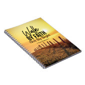 2コリント5:7信仰によって歩く聖書日没 ノートブック (右側)