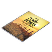 2コリント5:7信仰によって歩く聖書日没 ノートブック (左側)