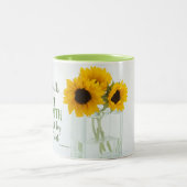 2コリント5:7信仰によって歩み、見ることによらない ツートーンマグカップ (中央)