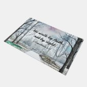 2コリント5:7信仰によって歩み、見ることによらない ドアマット (アングル)