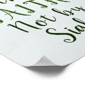 2コリント5:7信仰によって歩み、見ることによらない ポスター (角)