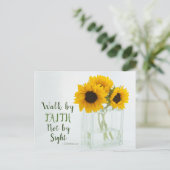 2コリント5:7信仰によって歩み、見ることによらない ポストカード (スタンド正面)