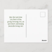 2コリント5:7信仰によって歩み、見ることによらない ポストカード (裏面)