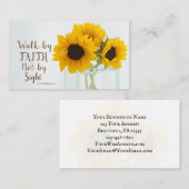 2コリント5:7信仰によって歩み、見ることによらない 名刺 (正面/裏面)