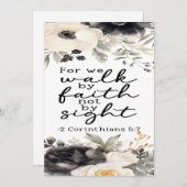 2コリント5:7励ましのカード サンキューカード (正面/裏面)