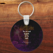 2コリント5:7聖書の聖句の引用文 キーホルダー (正面)