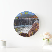 2コリント5:7踏み石 ラージ壁時計 (ホーム)