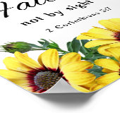 2コリント5:7、わたしたちは信仰によって歩くからである ポスター (角)