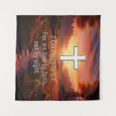 2コリント5:7 タペストリー (正面(横))
