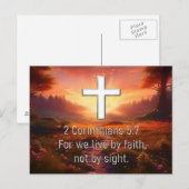 2コリント5:7 ポストカード (正面/裏面)