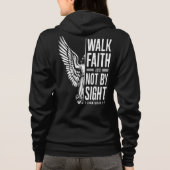 2コリント5:7 Walk by Faith Not By Sight Angel パーカ (裏面)