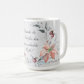 2コリント9:15感謝してい神に行きなさい コーヒーマグカップ (正面右)