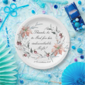 2コリント9:15感謝してい神のクリスマスへ ペーパープレート (パーティー)