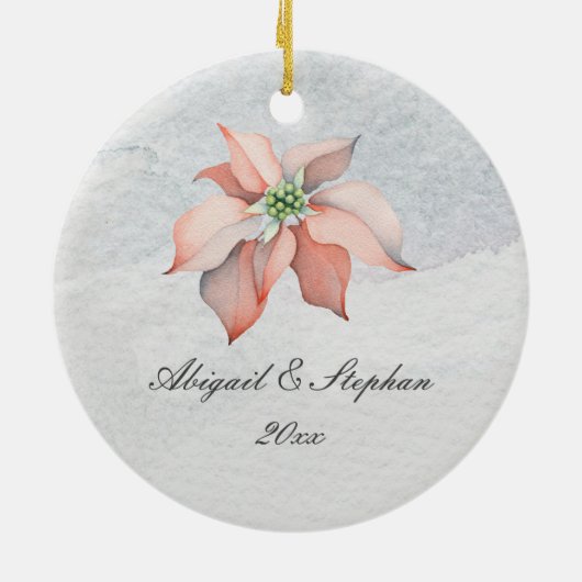 2コリント9:15感謝してい神へ、クリスマス セラミックオーナメント (裏面)