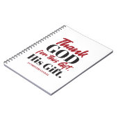 2コリント9:15聖書の聖句デザインI ノートブック (左側)