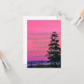 2コリント9:7 KJVバイブル聖句フラットグリーティング カード (正面/裏面インサイチュ)