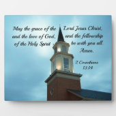 2コル。13:14主イエスの恵み… フォトプラーク (正面)