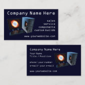 #2コンピュータ販売店の名刺 名刺 (正面/裏面)