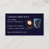 #2コンピュータ販売店の名刺 名刺 (裏面)