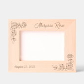 2コーナーバラカスタム文字7x5 レーザー彫刻フレーム (正面)