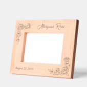 2コーナーバラカスタム文字7x5 レーザー彫刻フレーム (左)