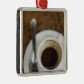 2コーヒーのクローズアップ メタルオーナメント (右)