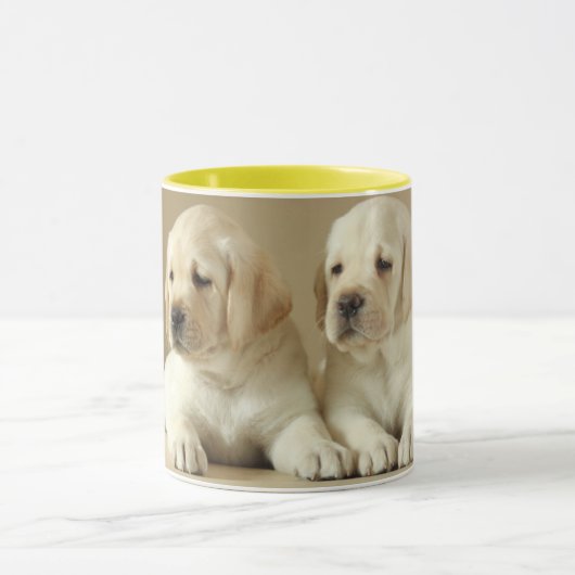 2ゴールデンラブラドール子犬 マグカップ (中央)