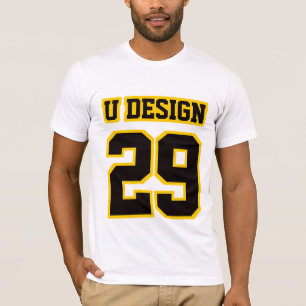 2サイドホワイトブラック金ゴールドベラキャンバスメンティー Tシャツ