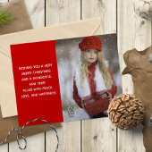 2サイド非常に陽気なクリスマスフォトホリデーカード シーズンカード
