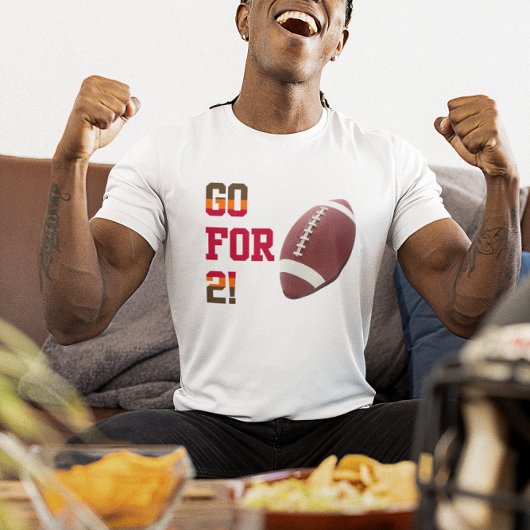 2サッカーチームの色の赤ピーターオレンジに移動 Tシャツ