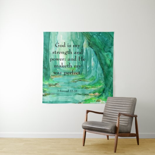 2サミュエル22:33 タペストリー (インサイチュ)