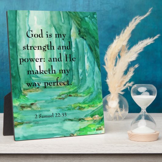 2サミュエル22:33 フォトプラーク (側面)