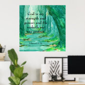 2サミュエル22:33 ポスター (ホームオフィス)