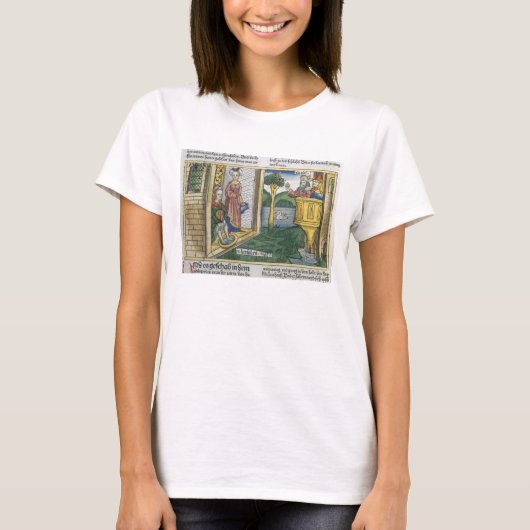 2サムエル11 1-5ダビデはバスティバの入浴を見る Tシャツ (正面)