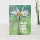 2サムエル22:33力をもって私を武装させるのは神である カード (正面)