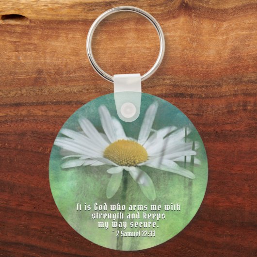 2サムエル22:33力をもって私を武装させるのは神である キーホルダー (裏面)