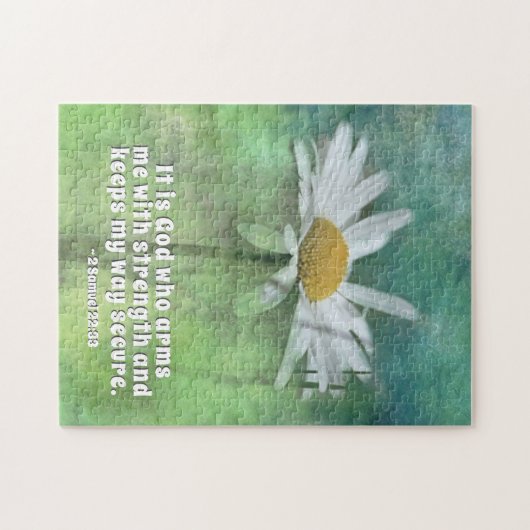 2サムエル22:33力をもって私を武装させるのは神である ジグソーパズル (横)