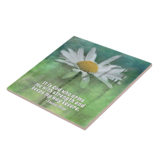 2サムエル22:33力をもって私を武装させるのは神である タイル (側面)