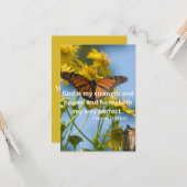 2サムエル22:33 KJV聖書聖なる書物、 経典Pic Greeting カード (正面/裏面インサイチュ)