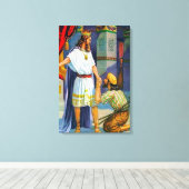 2サムエル9メフィボシスキャンバスに優しさ キャンバスプリント (インサイチュ (ウッドフロア))