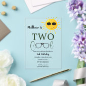 2サンガクールラス2ndバースデーシンプルタ アクリル招待状 (インサイチュ (ウェディング))