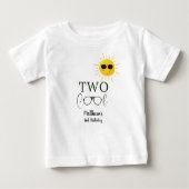 2サンガクールラス2ndバースデーシンプルタ ベビーTシャツ (正面)