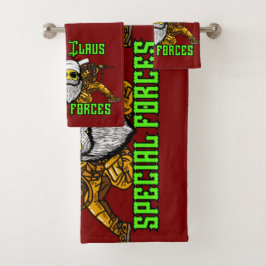 2サンタ、特殊部隊、軍隊 バスタオルセット